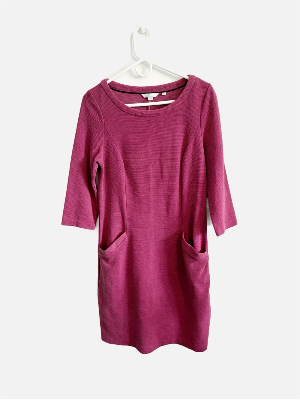 Boden Jasmine Ottoman Shift Dress Magenta